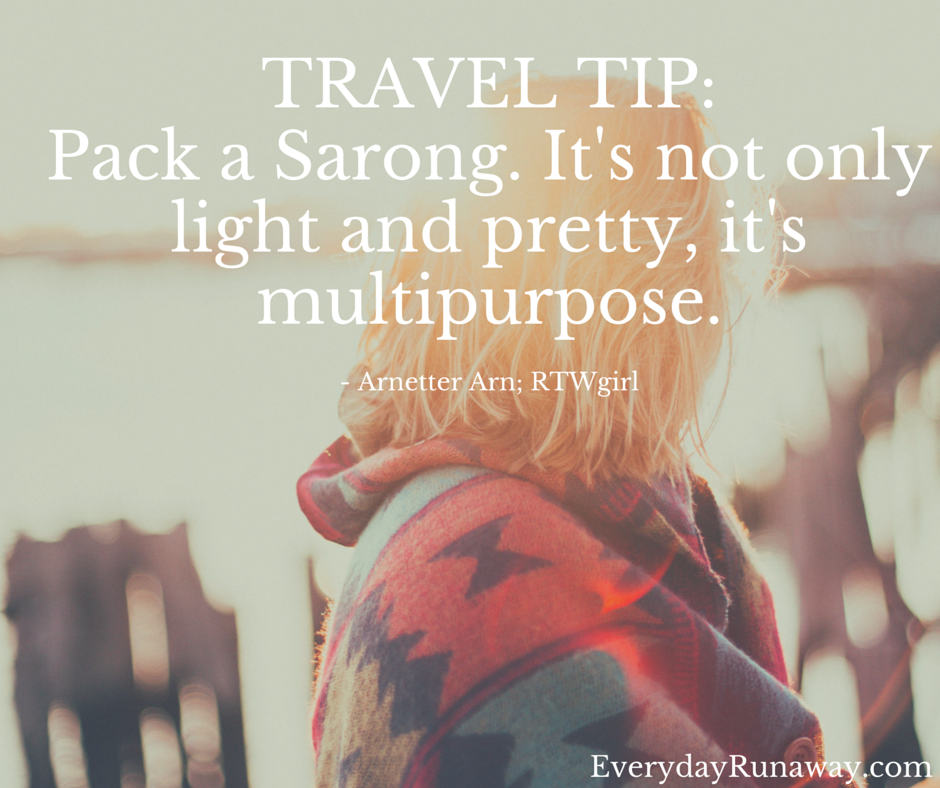 Travel Tip: Pack A Sarong
