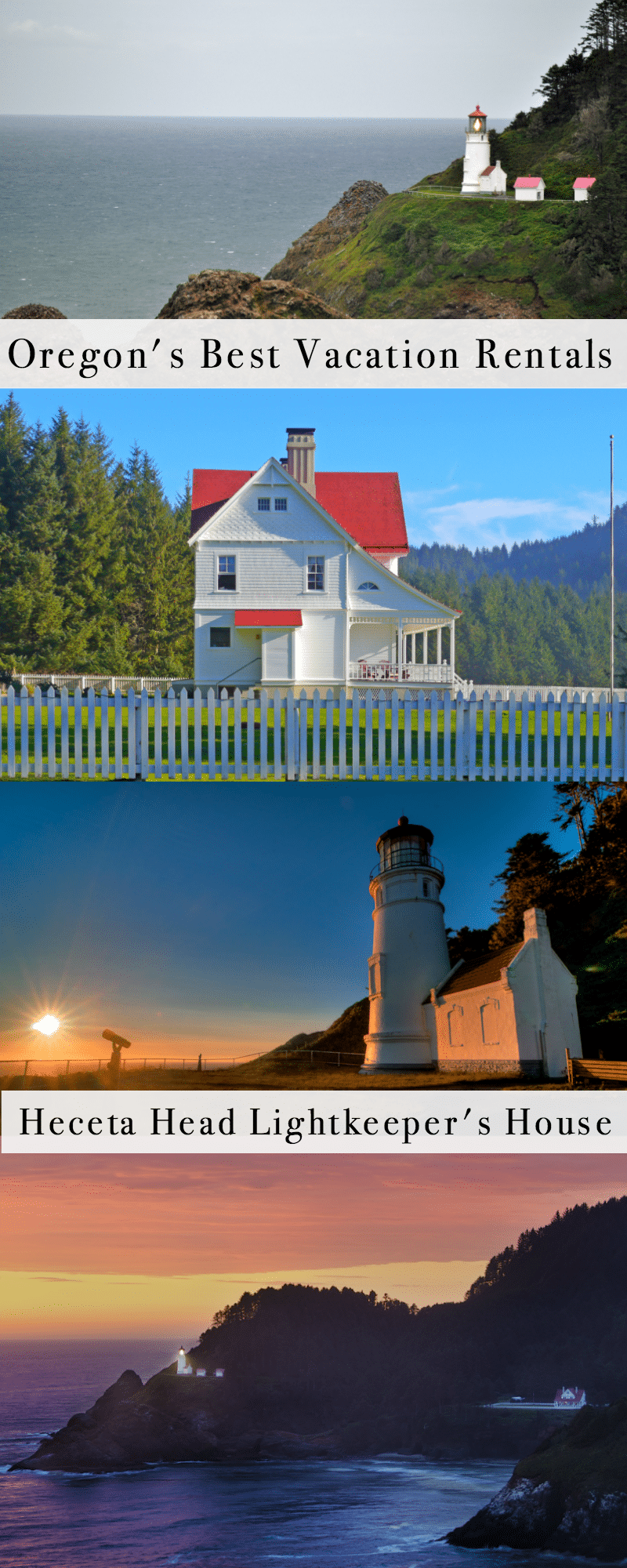 The Best Vacation Rentals in Oregon: Heceta Head Lighthouse