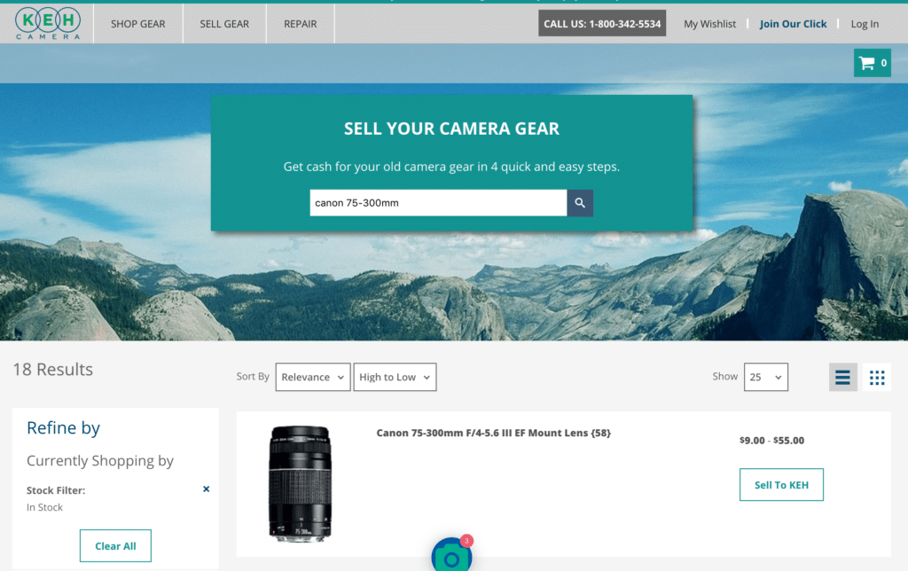 How To Sell Camera Gear Online - KEH Selling Process